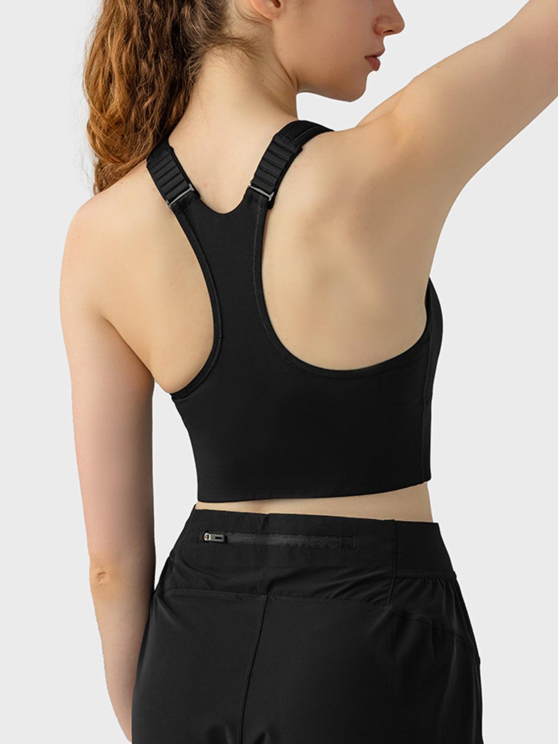 Bona Fide Fashion - Wide Strap Sport Bra - Women Fashion - Bona Fide Fashion