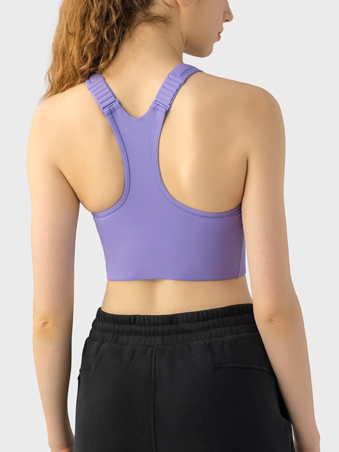 Bona Fide Fashion - Wide Strap Sport Bra - Women Fashion - Bona Fide Fashion