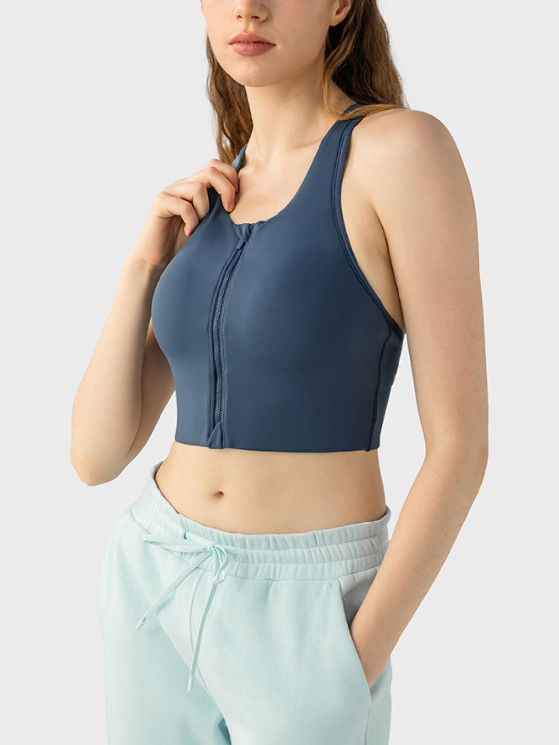 Bona Fide Fashion - Wide Strap Sport Bra - Women Fashion - Bona Fide Fashion