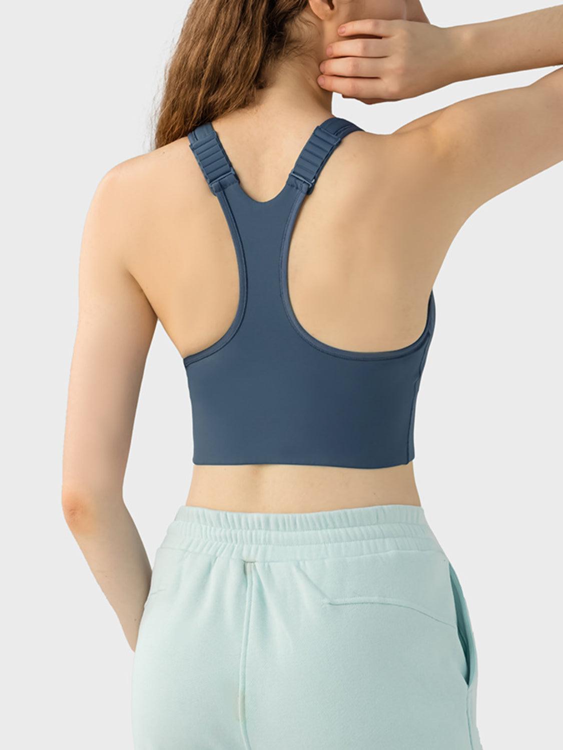 Bona Fide Fashion - Wide Strap Sport Bra - Women Fashion - Bona Fide Fashion