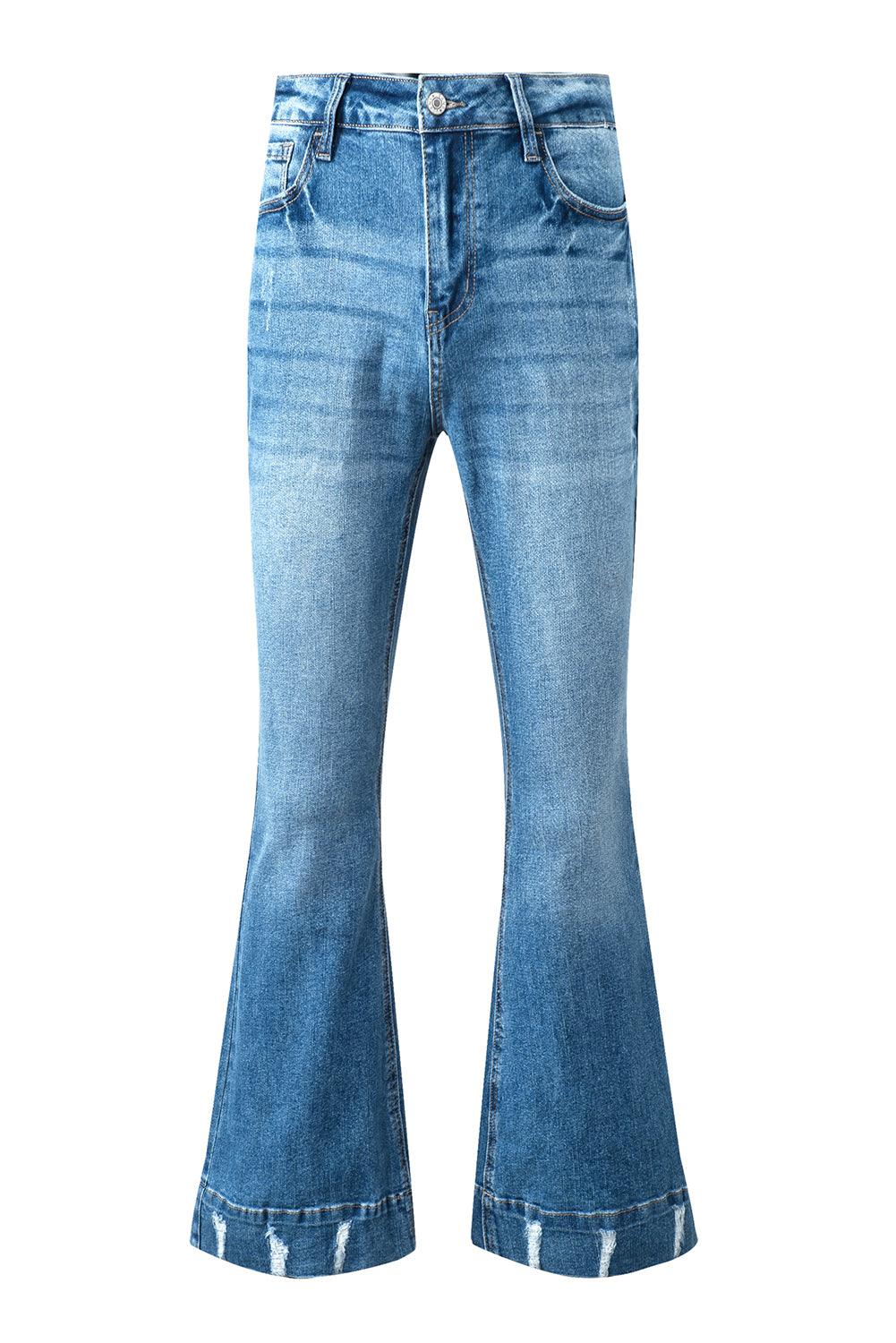 Cat's Whisker Bootcut Jeans with Pockets - Bona Fide Fashion