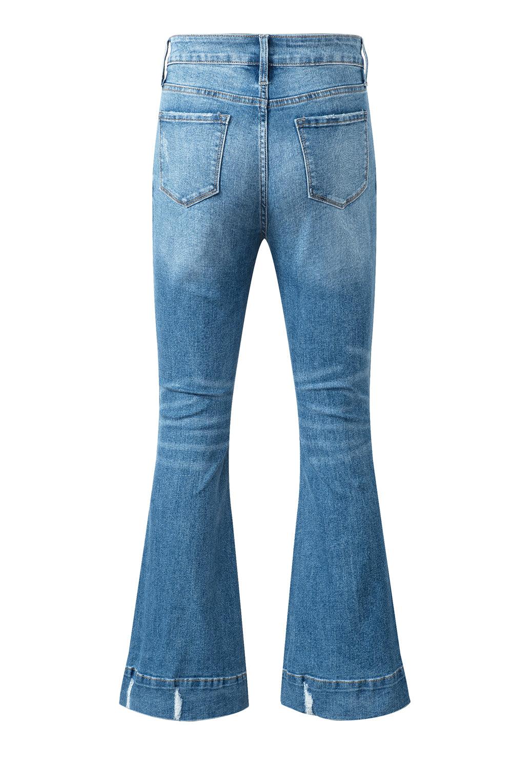 Cat's Whisker Bootcut Jeans with Pockets - Bona Fide Fashion