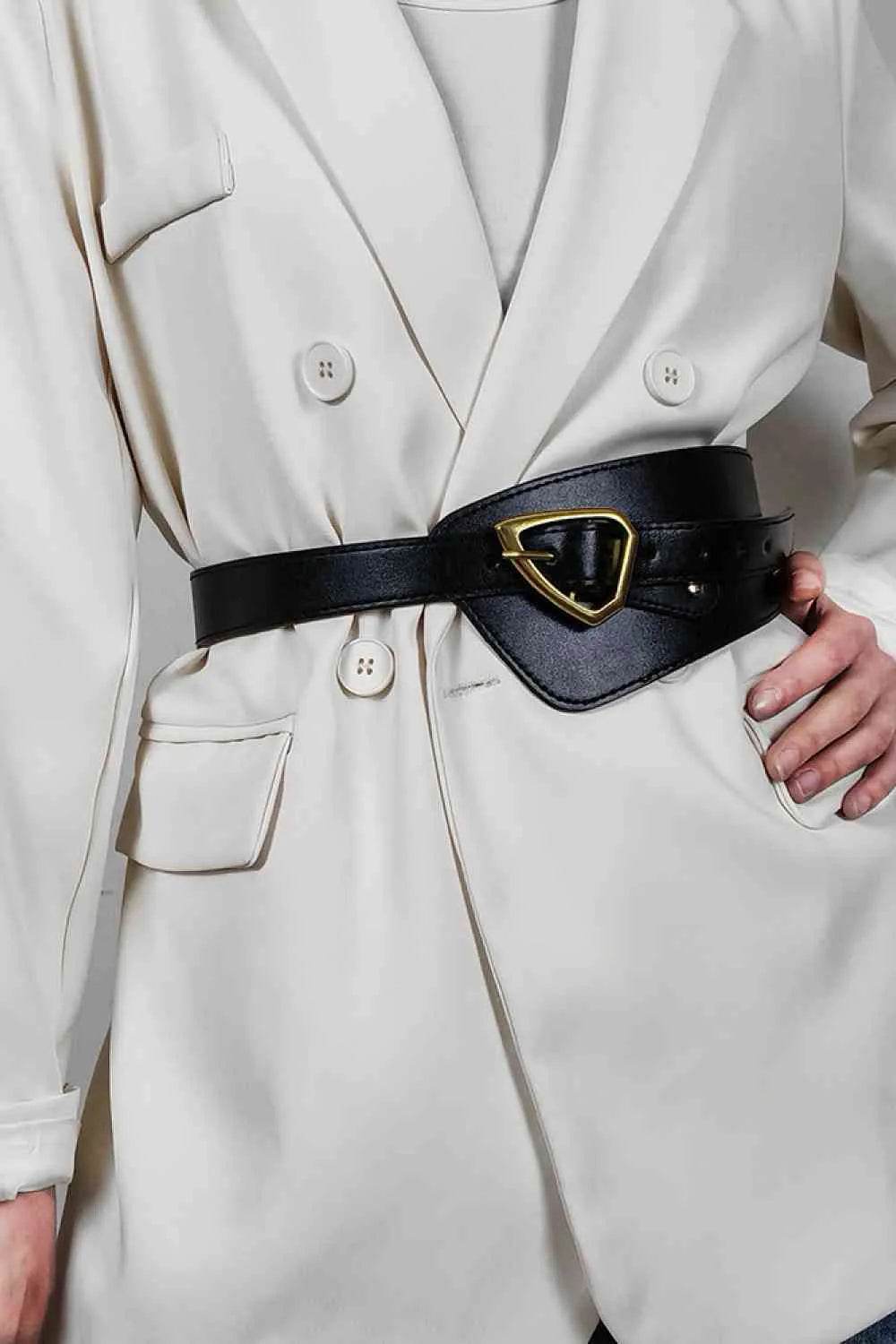 Irregular PU Leather Belt - Bona Fide Fashion