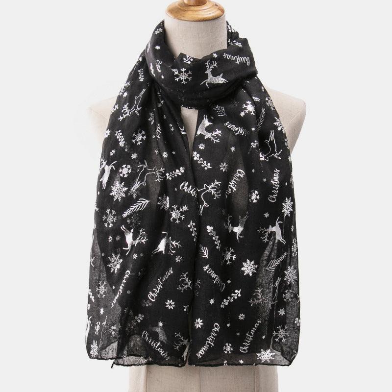 Christmas Element Polyester Scarf - Bona Fide Fashion