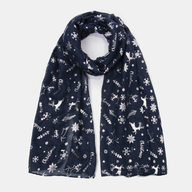 Christmas Element Polyester Scarf - Bona Fide Fashion