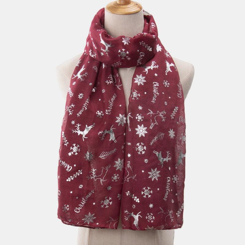 Christmas Element Polyester Scarf - Bona Fide Fashion