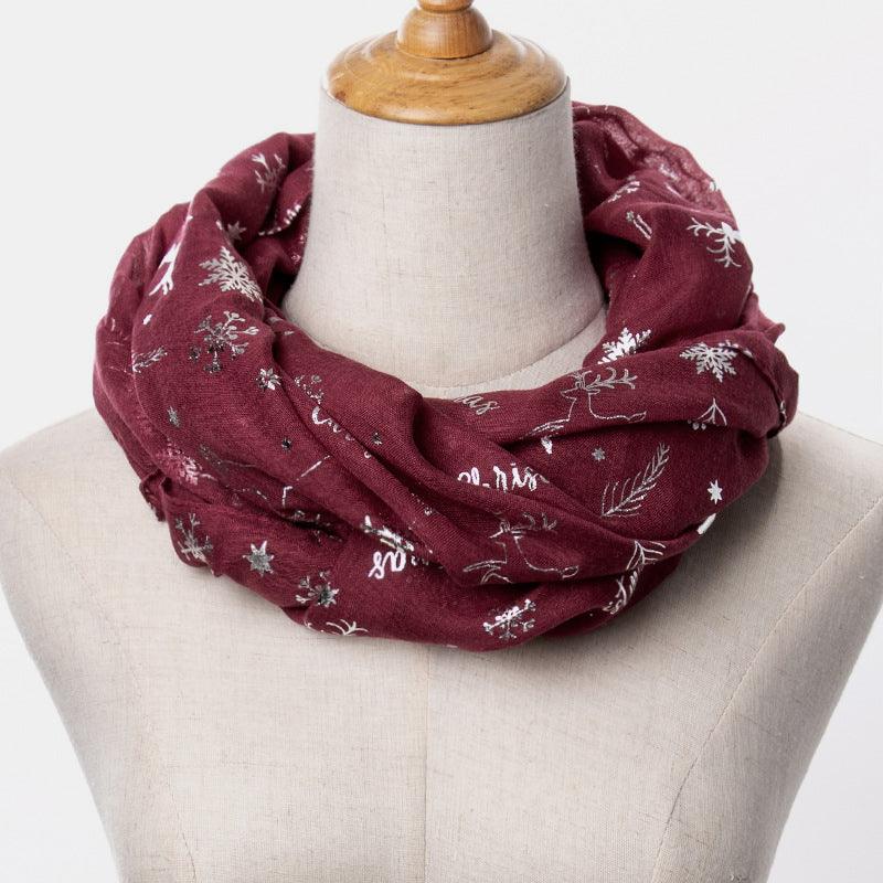 Christmas Element Polyester Scarf - Bona Fide Fashion