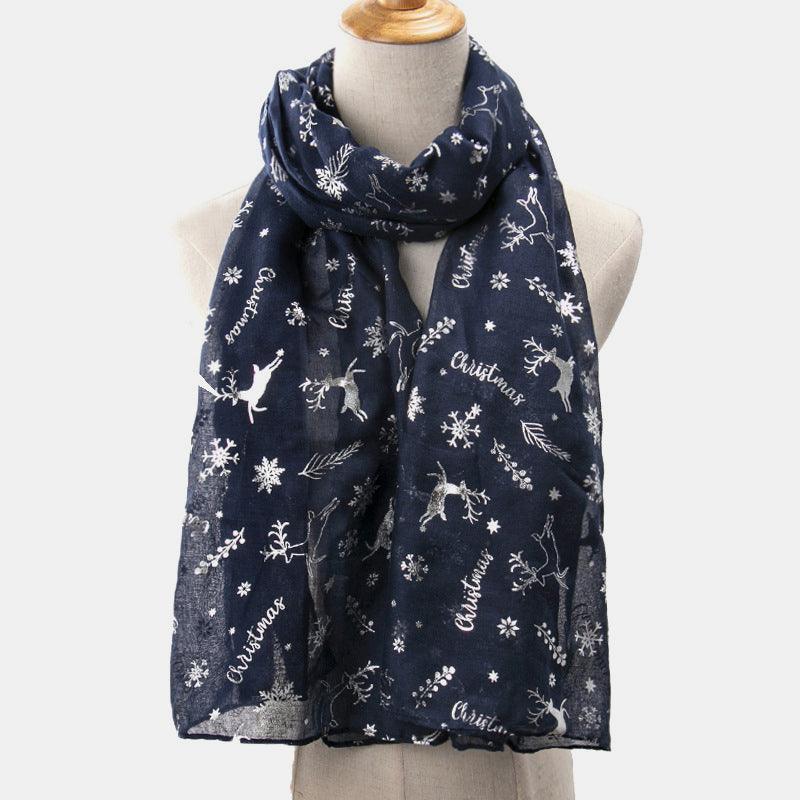 Christmas Element Polyester Scarf - Bona Fide Fashion