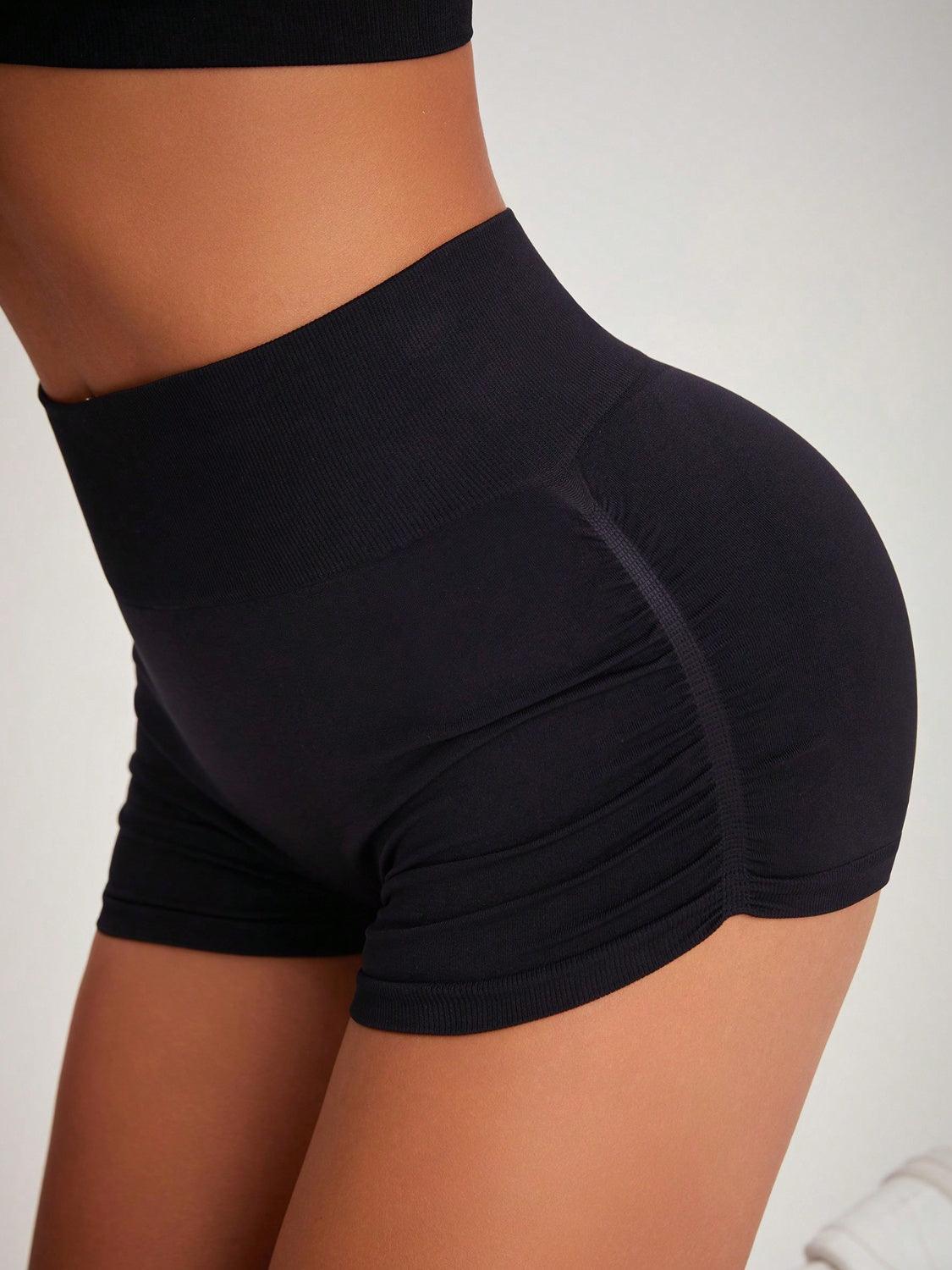 High Waist Active Shorts - Bona Fide Fashion