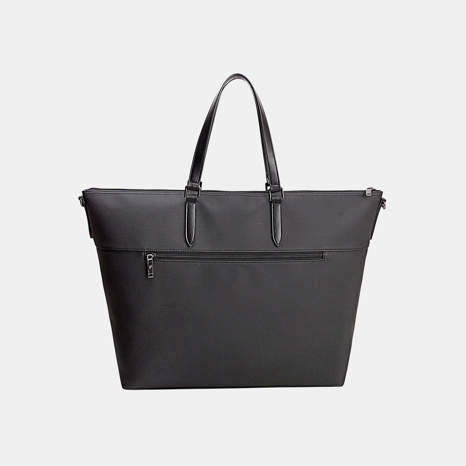 David Jones PU Leather Large Tote Bag - Bona Fide Fashion