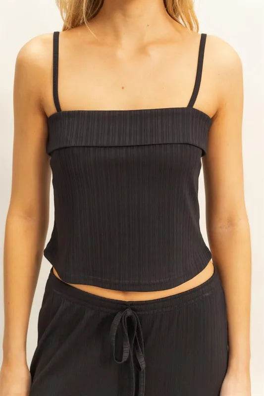 HYFVE Rib Knit Cami Top and Pants Set - Bona Fide Fashion