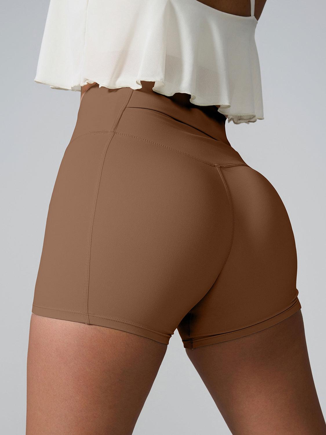 Bona Fide Fashion - High Waist Active Shorts - Women Fashion - Bona Fide Fashion