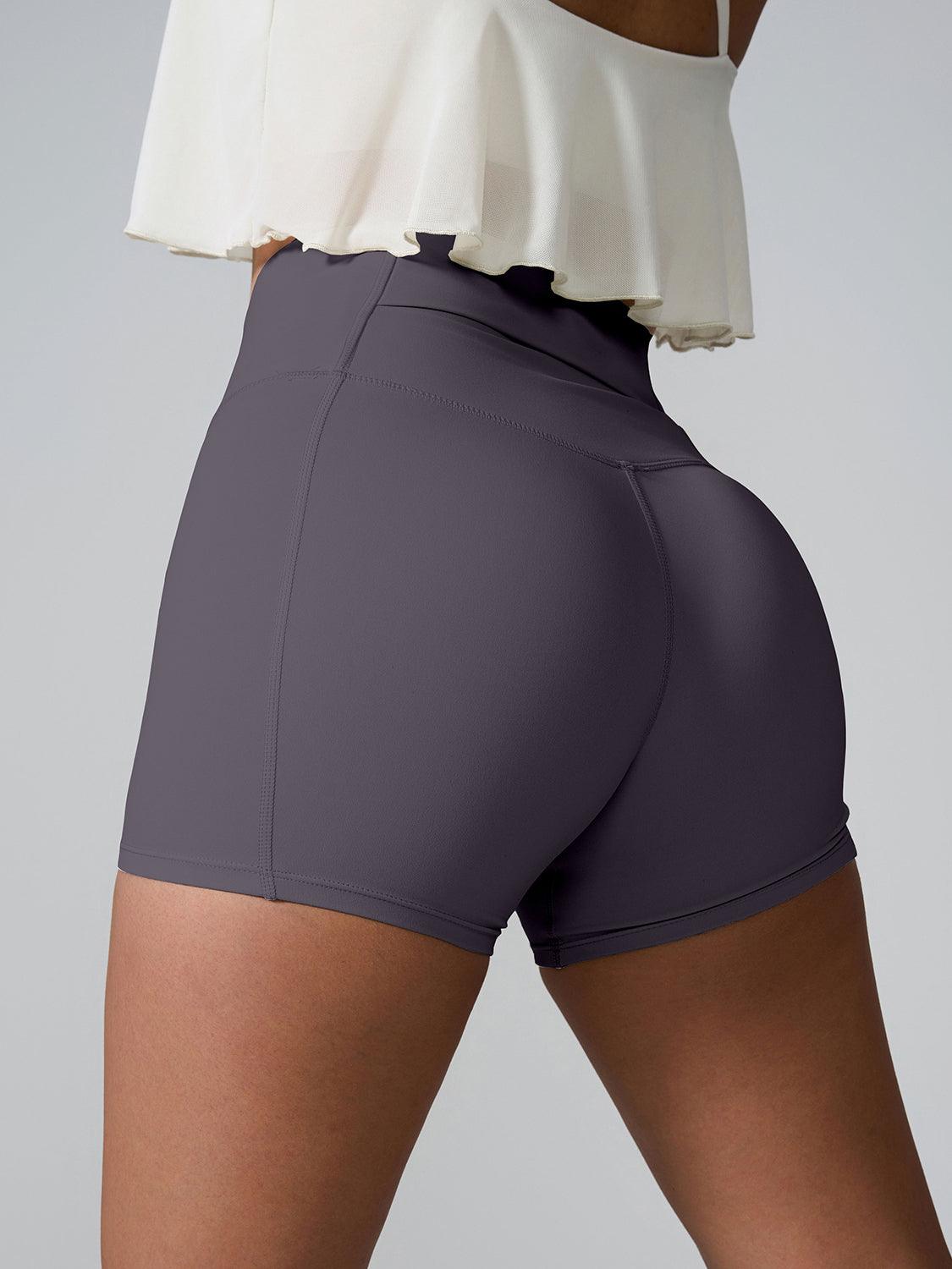 Bona Fide Fashion - High Waist Active Shorts - Women Fashion - Bona Fide Fashion