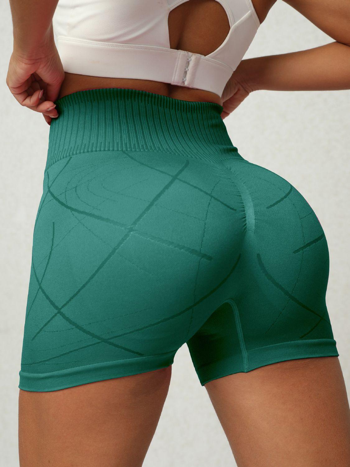 High Waist Active Shorts - Bona Fide Fashion