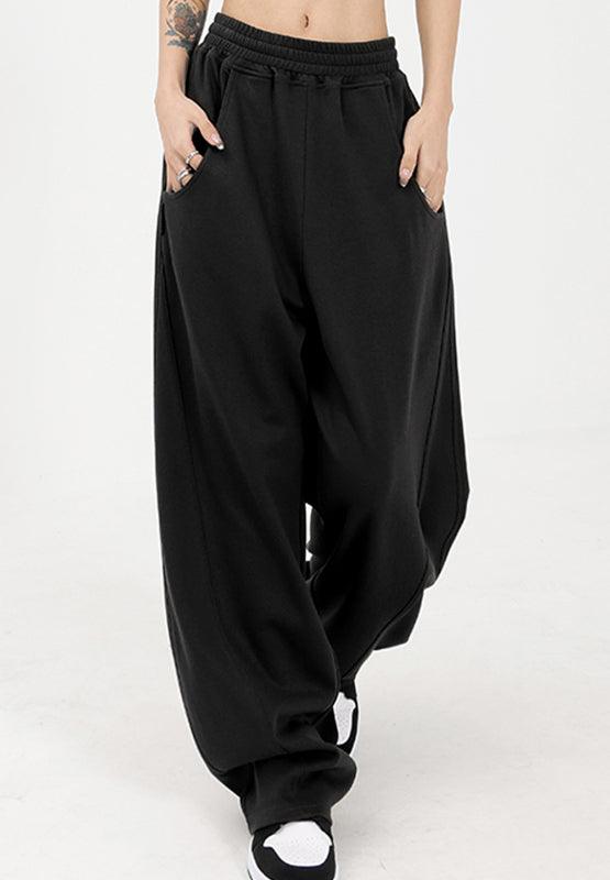 Elastic Waist Sweatpants with Pockets - Bona Fide Fashion