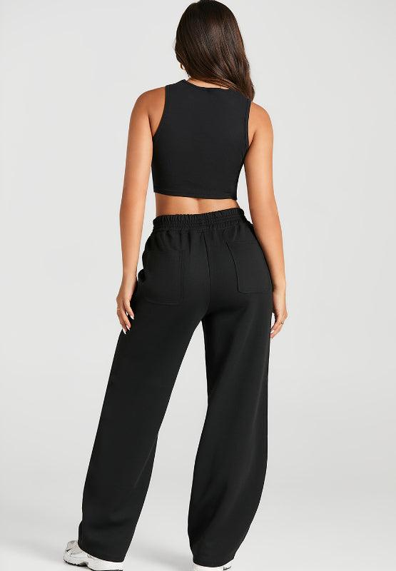 Elastic Waist Sweatpants with Pockets - Bona Fide Fashion