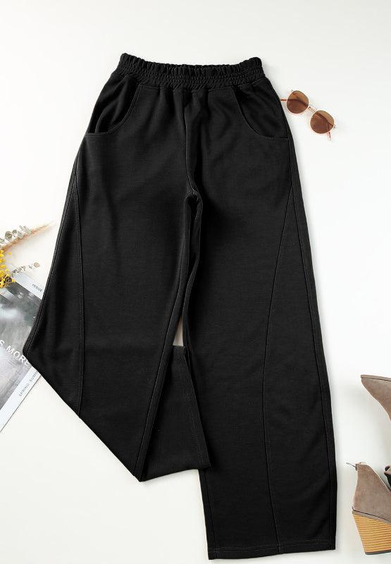 Elastic Waist Sweatpants with Pockets - Bona Fide Fashion