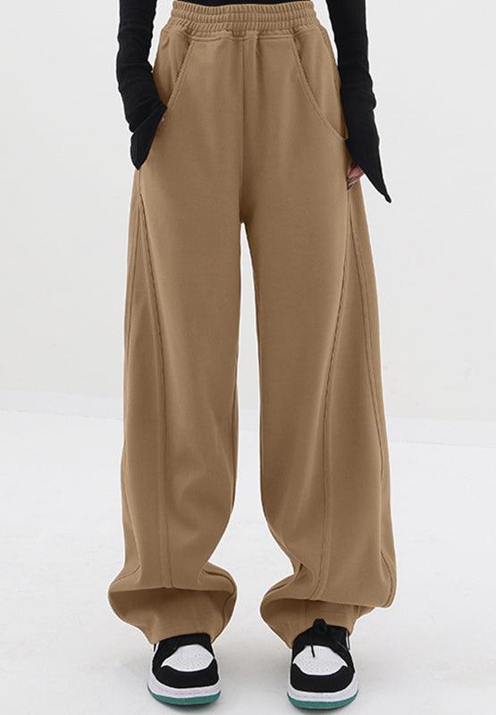 Elastic Waist Sweatpants with Pockets - Bona Fide Fashion