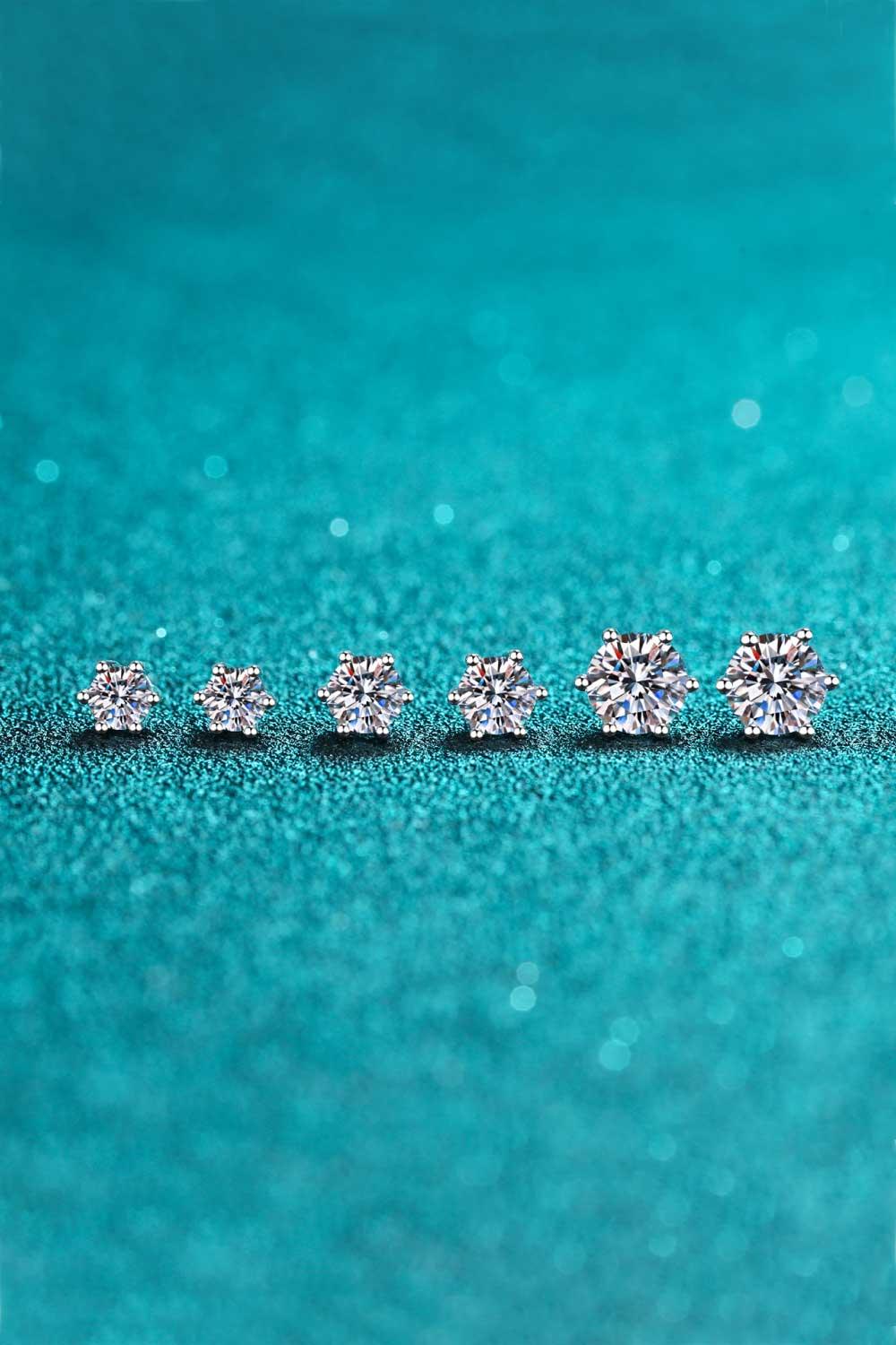 Endless Cheer Moissanite Stud Earrings - Bona Fide Fashion