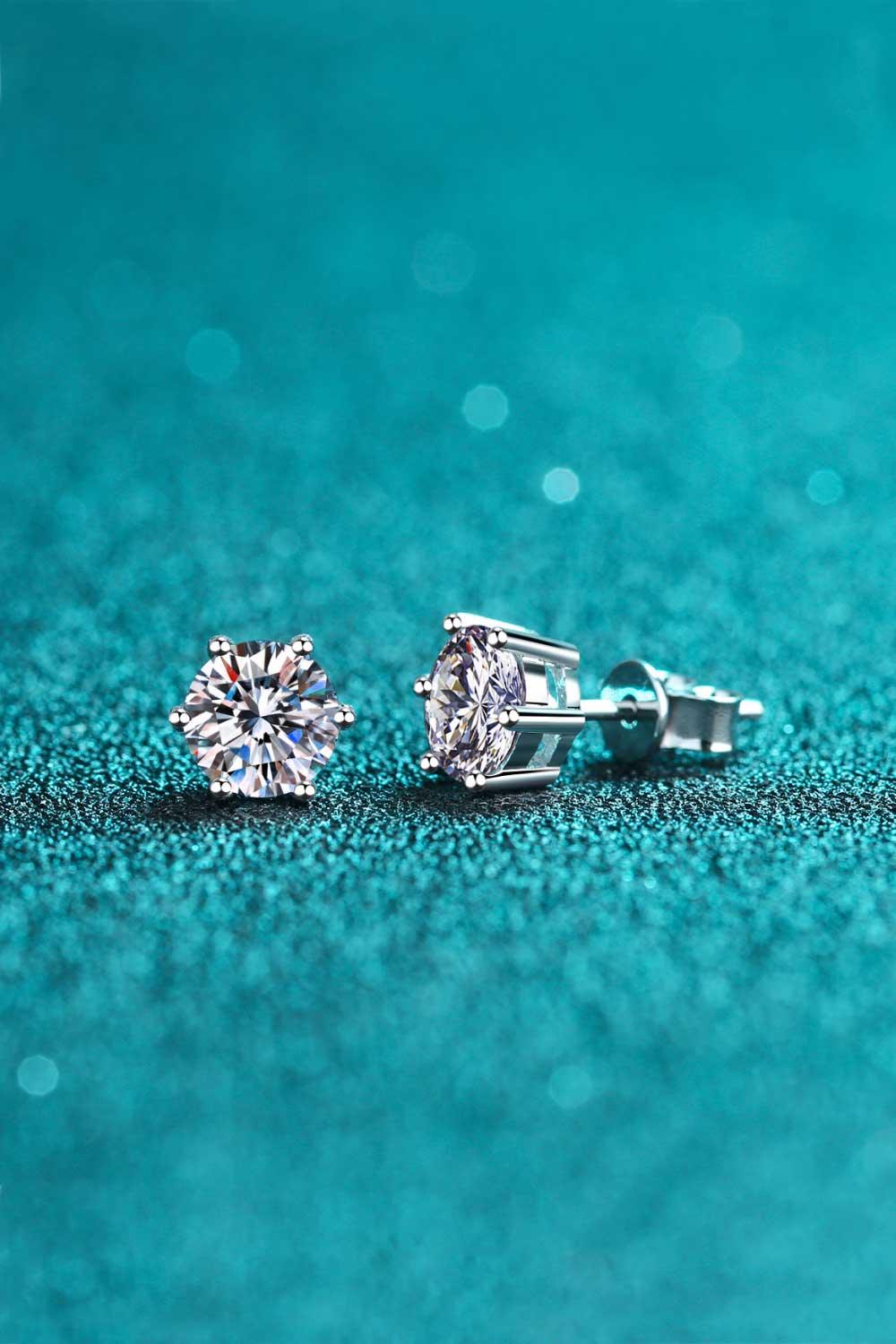 Endless Cheer Moissanite Stud Earrings - Bona Fide Fashion