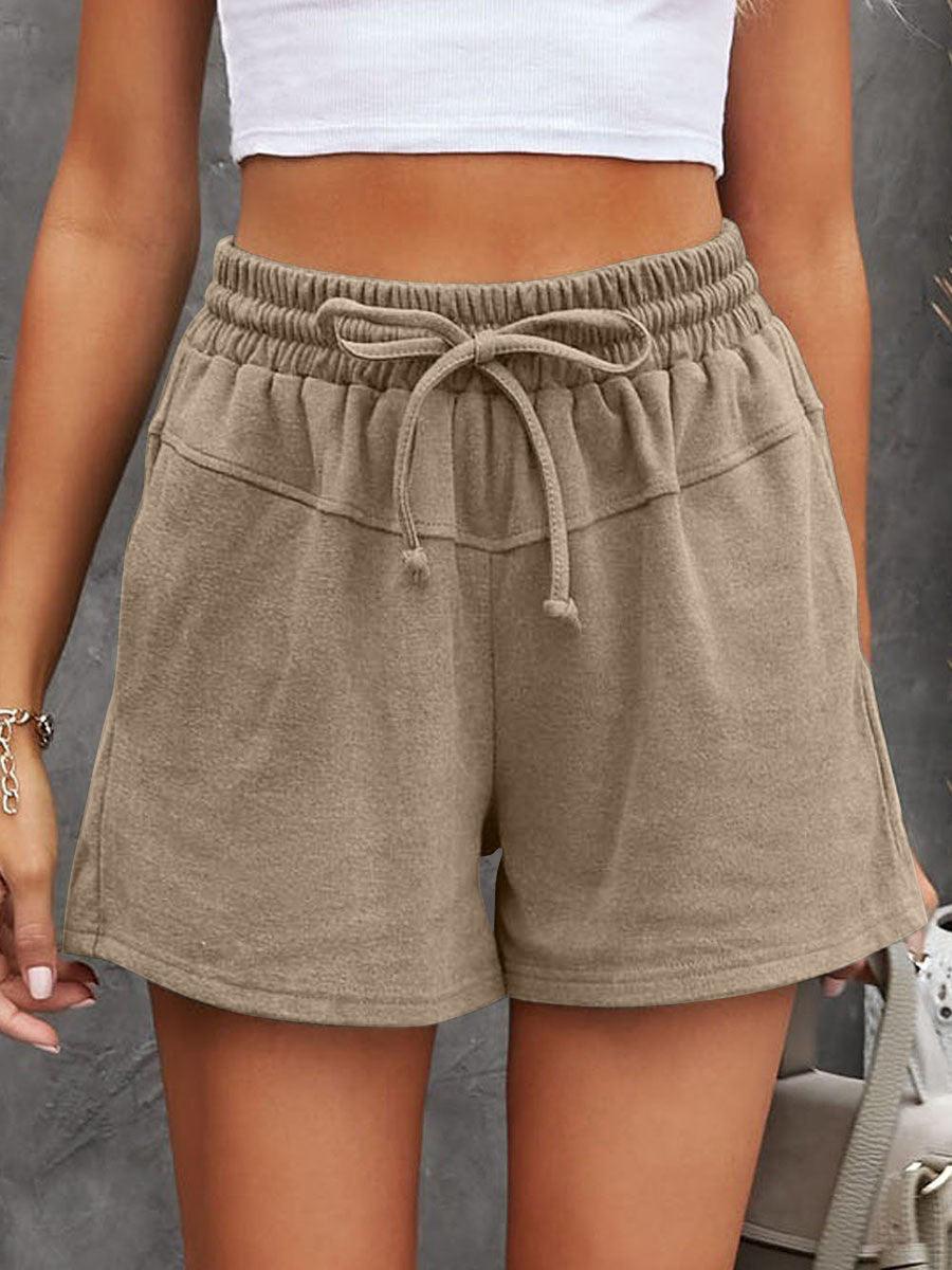 Full Size Drawstring Shorts with Pockets - Bona Fide Fashion