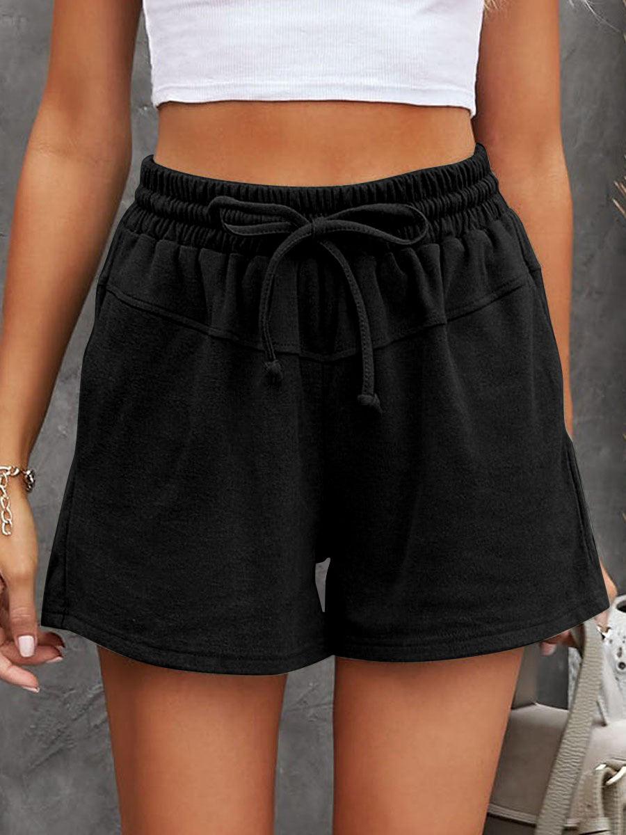 Full Size Drawstring Shorts with Pockets - Bona Fide Fashion