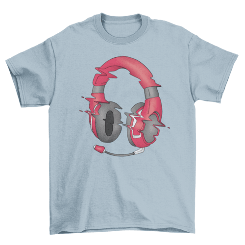 Glitchy headphones t-shirt - Bona Fide Fashion