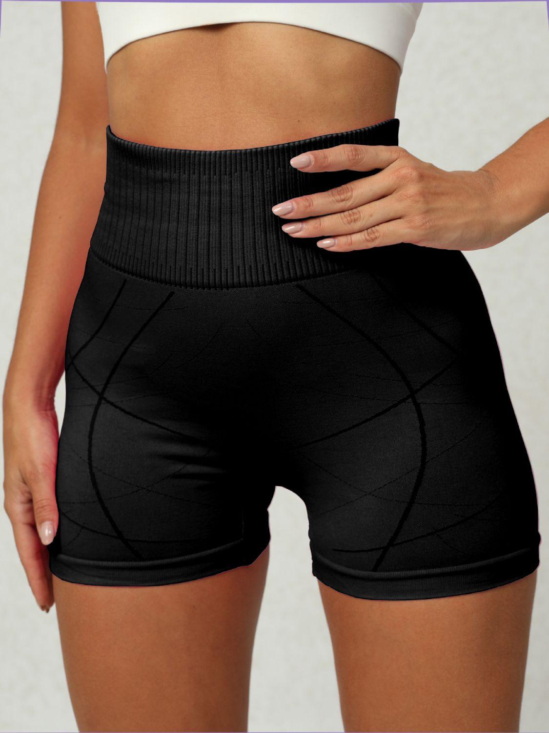 High Waist Active Shorts - Bona Fide Fashion