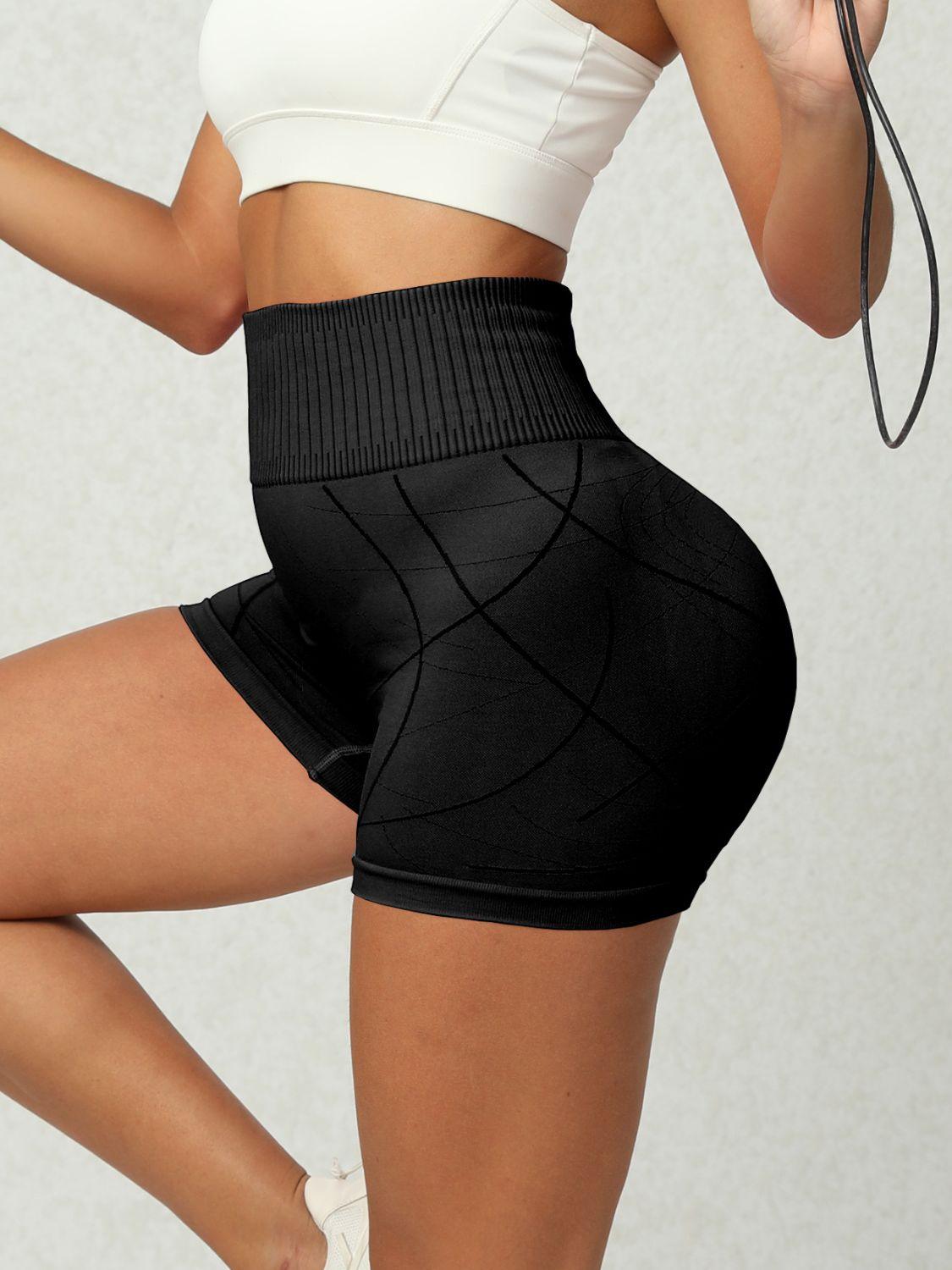 High Waist Active Shorts - Bona Fide Fashion