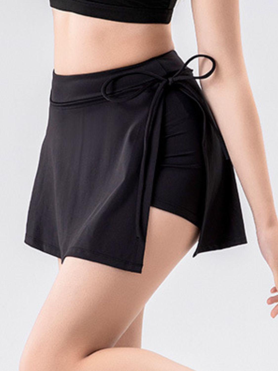 High Waist Active Skort with Pockets - Bona Fide Fashion