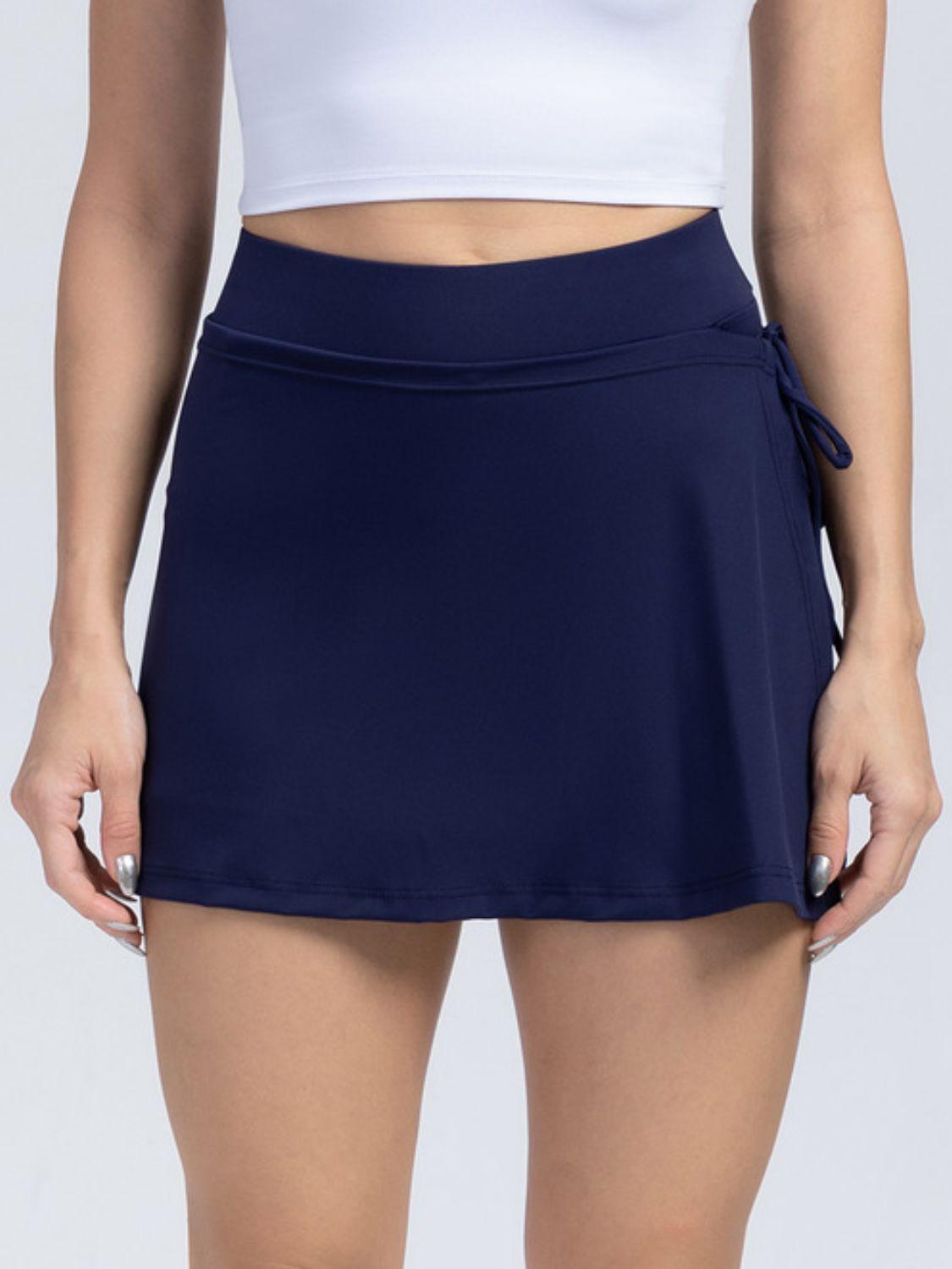 High Waist Active Skort with Pockets - Bona Fide Fashion