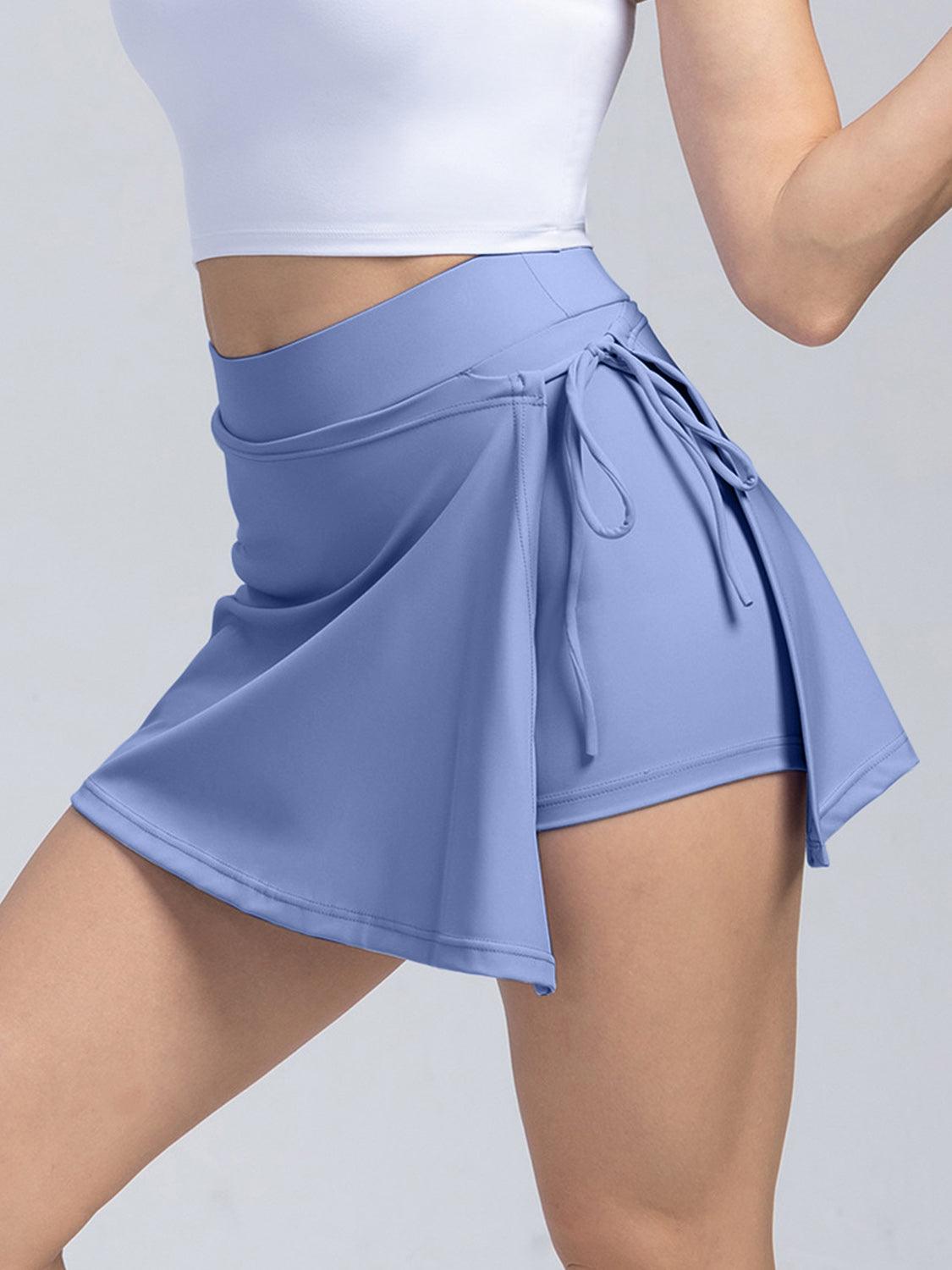 High Waist Active Skort with Pockets - Bona Fide Fashion