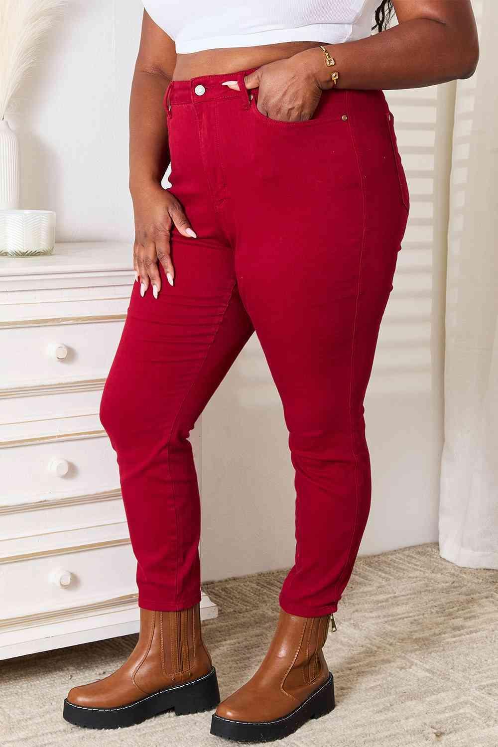 Judy Blue Full Size High Waist Tummy Control Skinny Jeans - Bona Fide Fashion