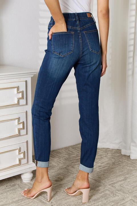 Judy Blue Full Size Skinny Cropped Jeans - Bona Fide Fashion