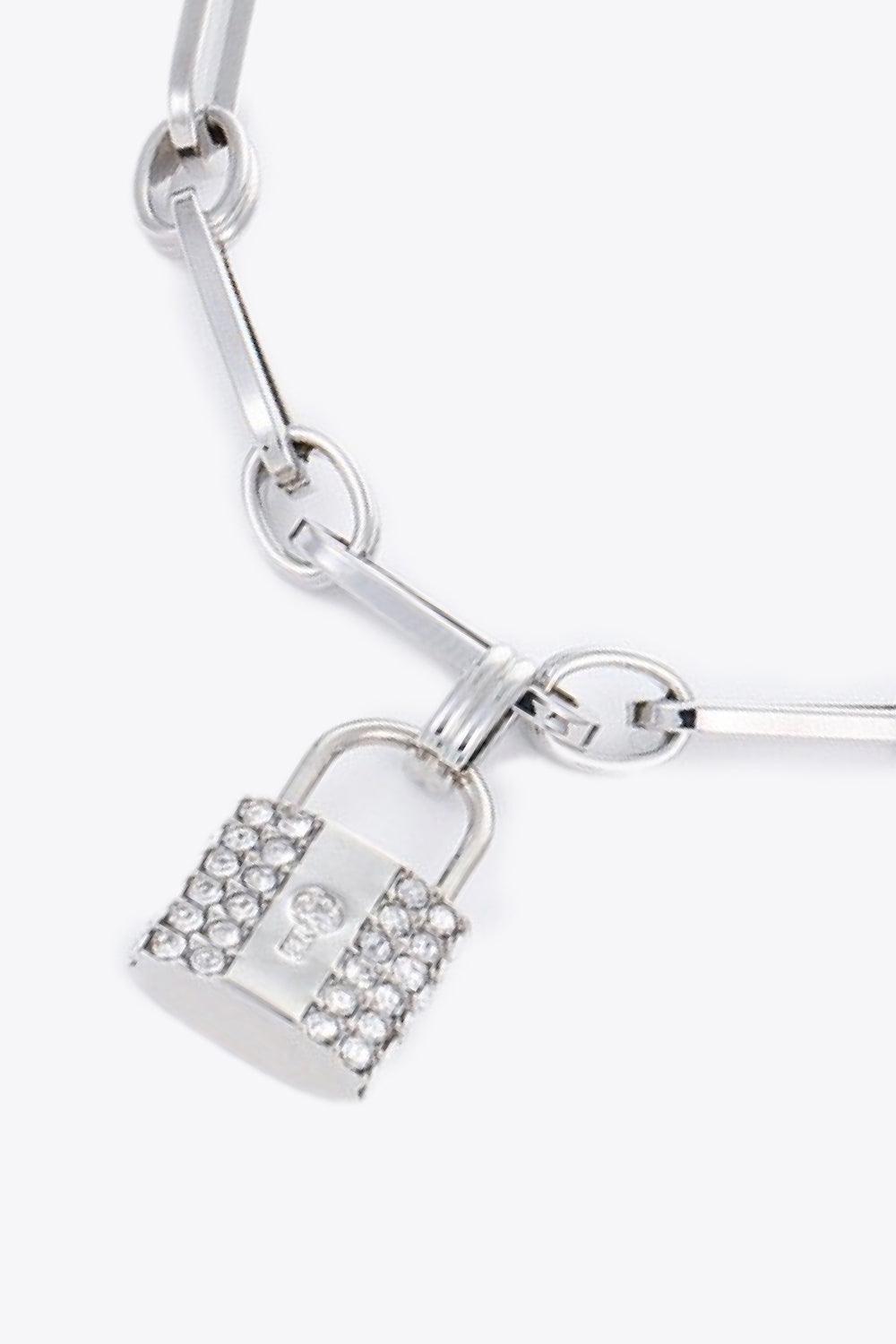 Lock Charm Chain Bracelet - Bona Fide Fashion