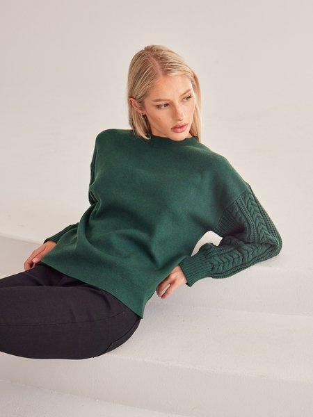 Long Sleeve Solid Colour Pullover Sweater HEH7TVWVSR - Bona Fide Fashion