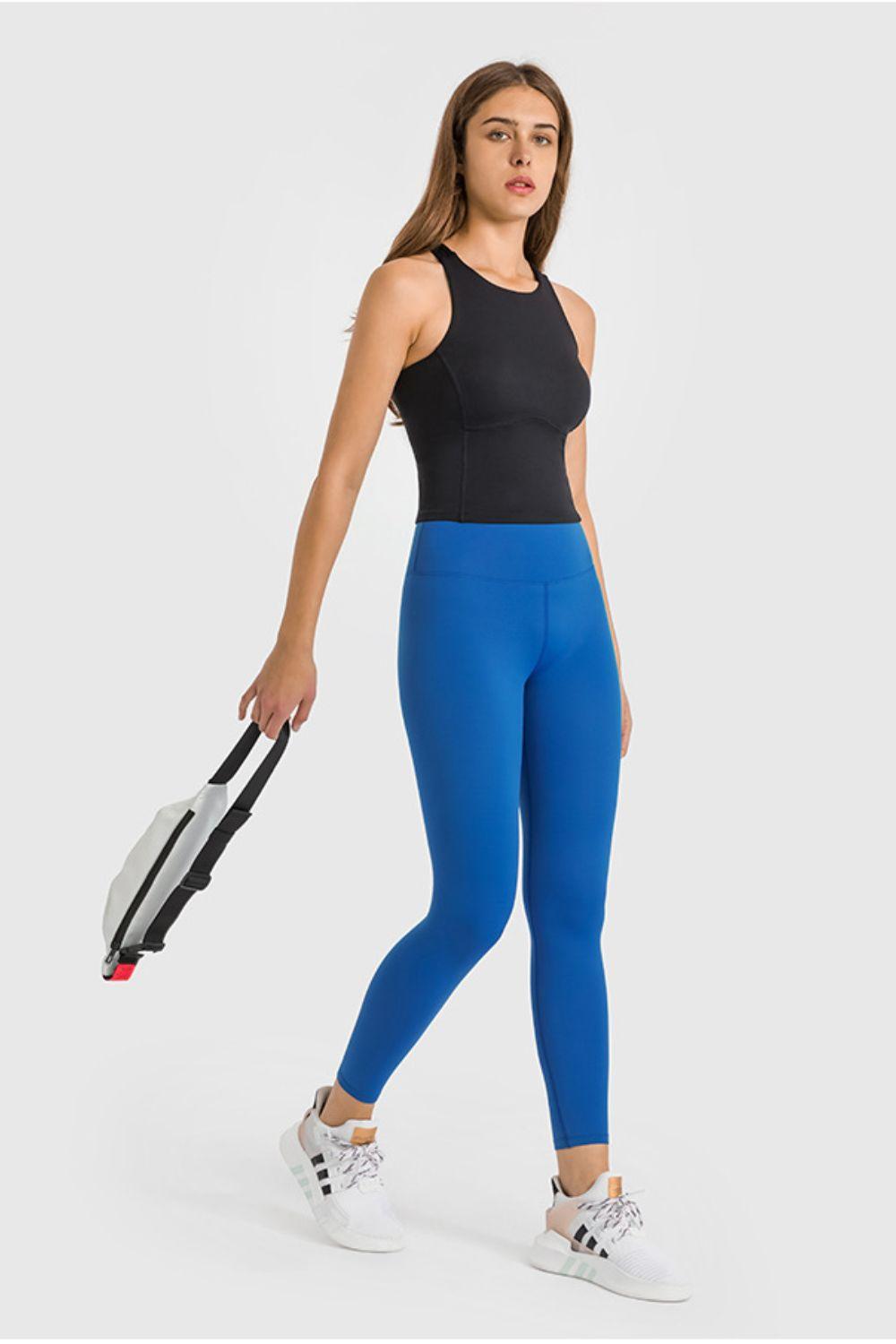 Millennia High Waist Ankle-Length Yoga Leggings - Bona Fide Fashion