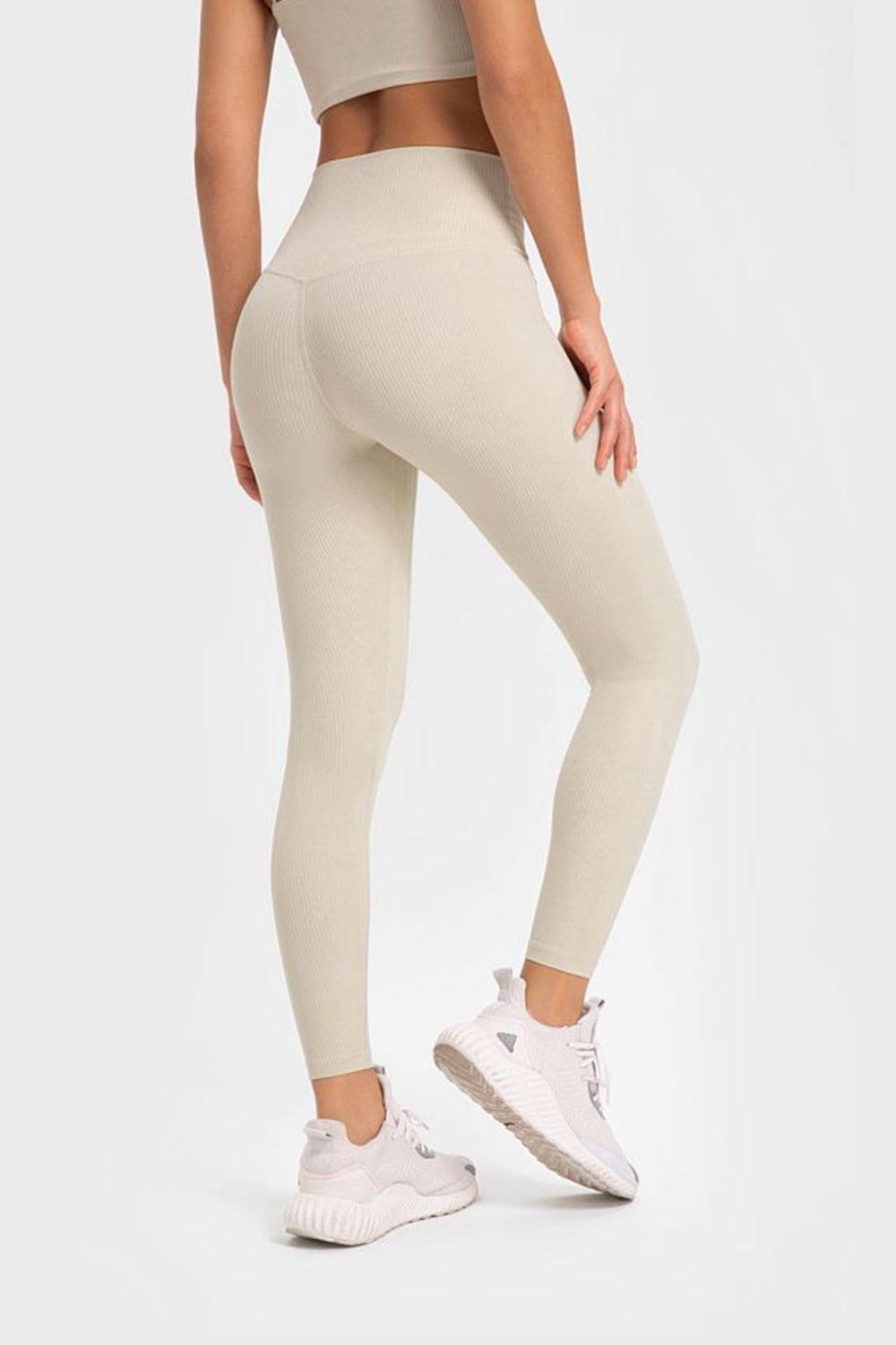 Millennia Highly Stretchy Wide Waistband Yoga Leggings - Bona Fide Fashion