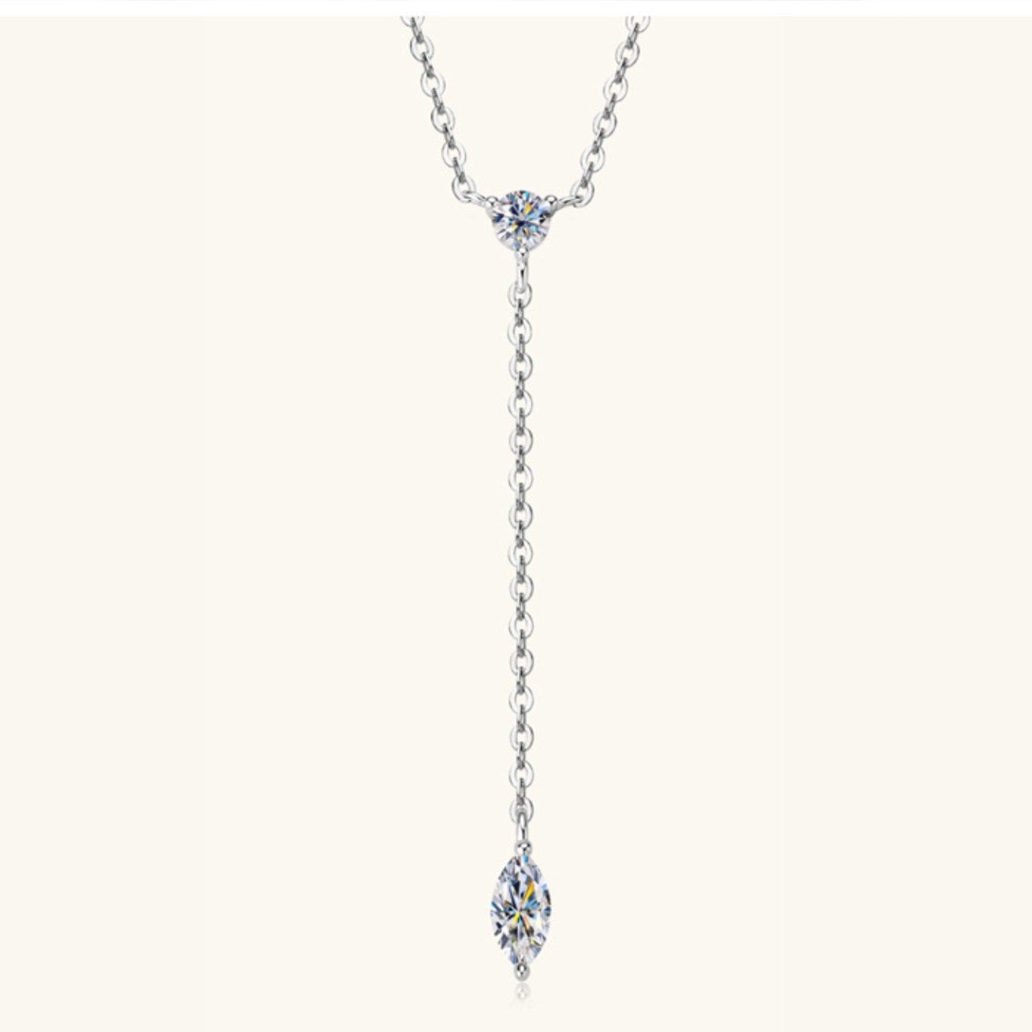 Moissanite 925 Sterling Silver Necklace - Bona Fide Fashion