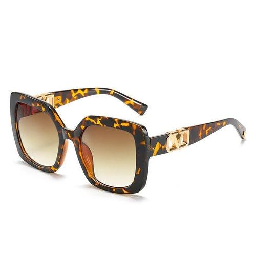 New Fashion Square Sunglasses Trend V-Shaped Sunglasses Women's Large - Bona Fide Fashion