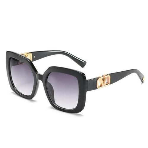 New Fashion Square Sunglasses Trend V-Shaped Sunglasses Women's Large - Bona Fide Fashion