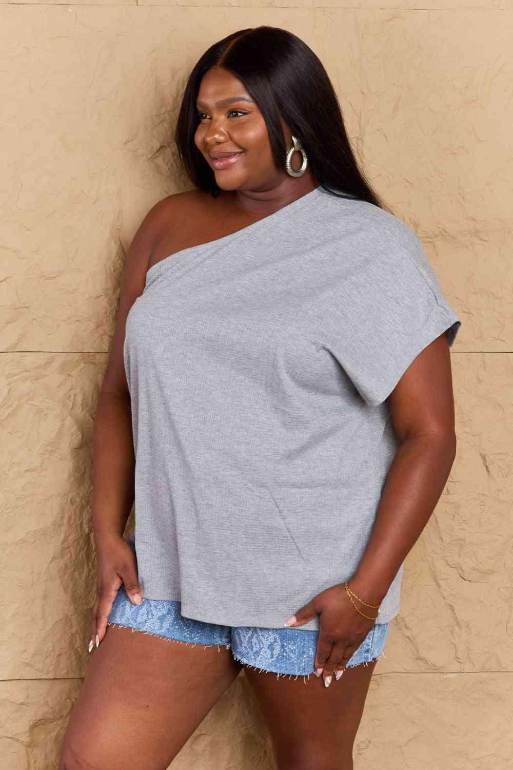 Ninexis in My Groove One Shoulder Loose Top - Bona Fide Fashion