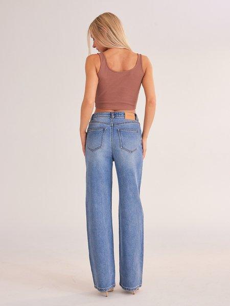 Non-Stretch Boyfriend Jeans | High waist | Relaxed Fit - Bona Fide Fashion