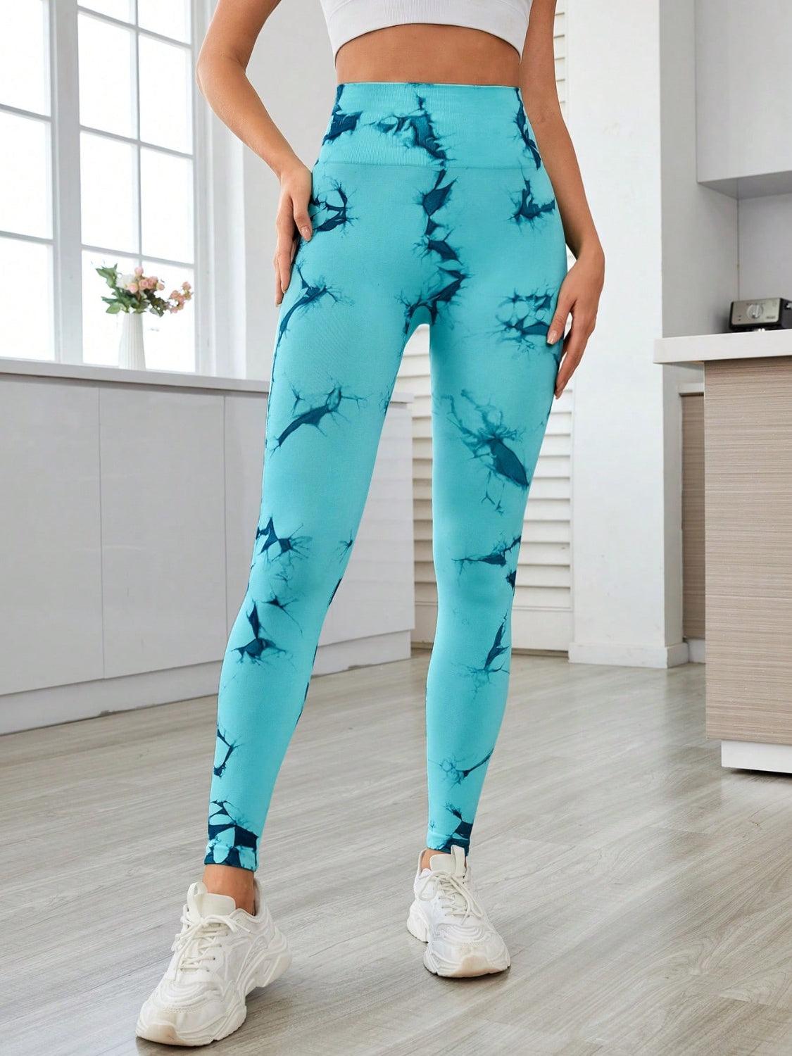 Printed High Waist Active Leggings - Bona Fide Fashion