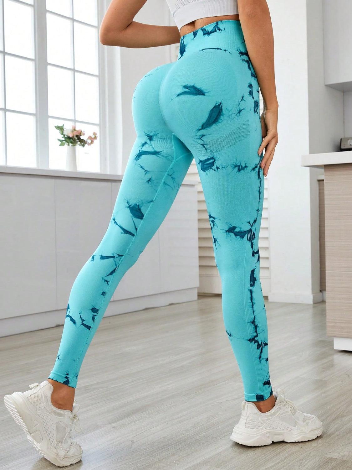 Printed High Waist Active Leggings - Bona Fide Fashion