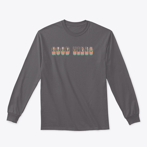 Retro Good Vibes Illustration Design for Sweatshirt - Bona Fide Fashion