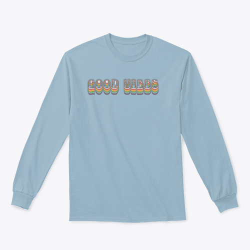 Retro Good Vibes Illustration Design for Sweatshirt - Bona Fide Fashion