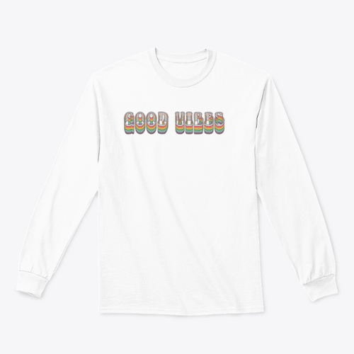 Retro Good Vibes Illustration Design for Sweatshirt - Bona Fide Fashion