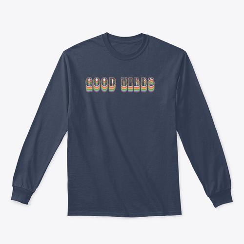 Retro Good Vibes Illustration Design for Sweatshirt