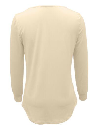 Round Neck Long Sleeve T-Shirt - Bona Fide Fashion